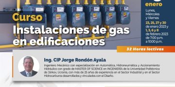 Curso “Instalaciones de gas en edificaciones» – Del 23 de enero al 8 de febrero
