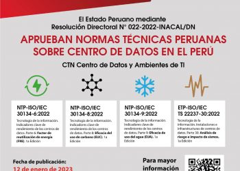 INACAL publicó en el Diario Oficial El Peruano cuatro normativas ISO que beneficiarán el rendimiento de centros de datos en el país