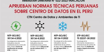 INACAL publicó en el Diario Oficial El Peruano cuatro normativas ISO que beneficiarán el rendimiento de centros de datos en el país