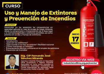 Curso con media beca «Uso y manejo de extintores y prevención de incendios» – 17 y 19 de enero