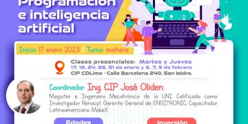 No dejes pasar las últimas vacantes del curso «Programación e inteligencia artificial», que comienza el martes 17 de enero