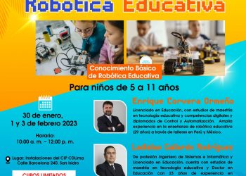 Taller de emprendimiento «Robótica educativa» – Comienza el 30 de enero