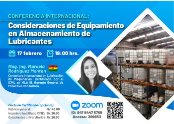 Conferencia Internacional «Consideraciones de equipamiento en almacenamiento de lubricantes»