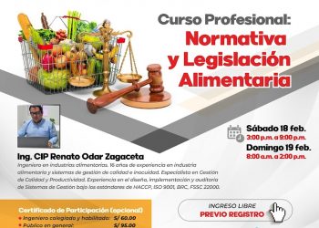 Curso profesional «Normativa y legislación alimentaria»