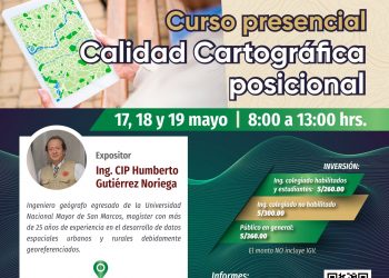 Curso presencial «Calidad cartográfica posicional» – 17, 18 y 19 de mayo