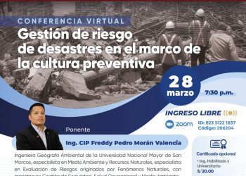 Conferencia virtual “Gestión de riesgo de desastres en el marco de la cultura preventiva”
