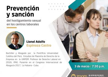 Conferencia “Prevención y sanción del hostigamiento sexual en los centros laborales”