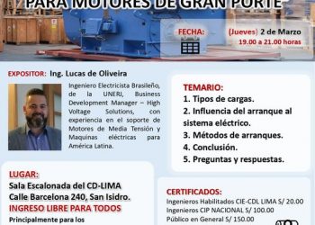 Conferencia Técnica Internacional:» Métodos de arranque especiales para motores de gran aporte».