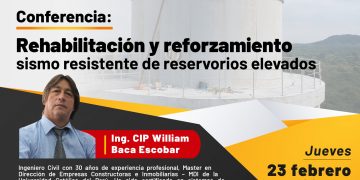 Conferencia virtual “Rehabilitación y reforzamiento sismo resistente de Reservorios elevados”