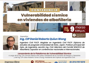 Conferencia «Vulnerabilidad sísmica en viviendas de albañilería»