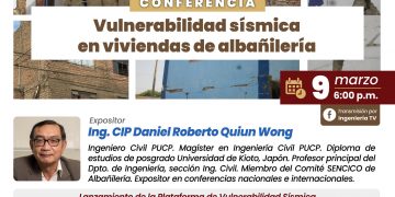 Conferencia «Vulnerabilidad sísmica en viviendas de albañilería»