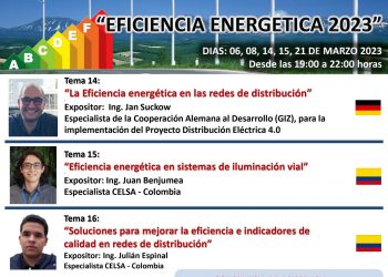 Curso profesional “Eficiencia Energética 2023” – 6, 8, 14, 15 y 21 de marzo