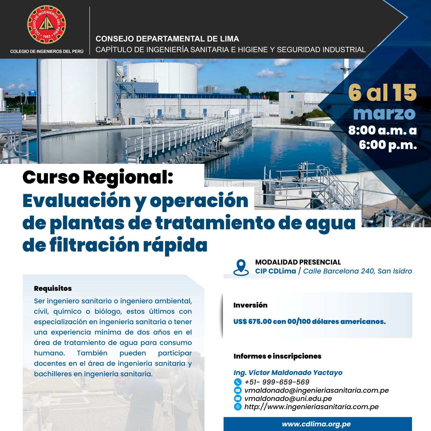 Curso regional "Evaluación y operación de plantas de tratamiento de ...