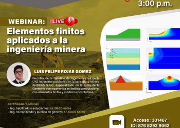 Webinar “Elementos finitos aplicados a la ingeniería minera”
