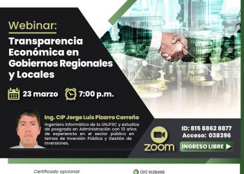 Webinar «Transparencia económica en gobiernos regionales y locales»