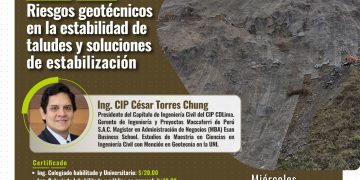 Conferencia «Riesgos geotécnicos en la estabilidad de taludes y soluciones de estabilización”