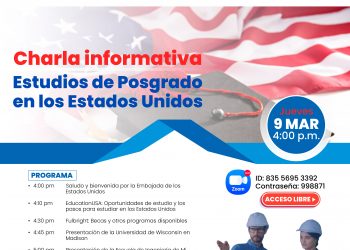 Charla informativa «Estudios de posgrado en los Estados Unidos»Charla informativa «Estudios de posgrado en los Estados Unidos»