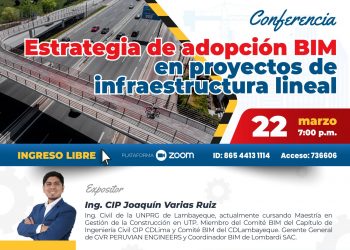 Conferencia virtual “Estrategia de adopción BIM en proyectos de infraestructura lineal”