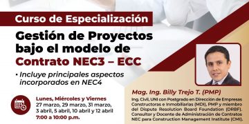 Curso de especialización «Gestión de proyectos bajo el modelo de contrato NEC3 – ECC»