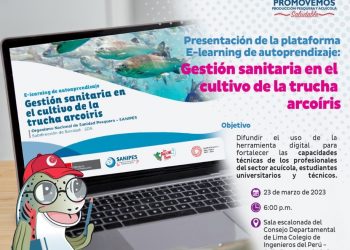 Presentación de la plataforma de e-learning de autoaprendizaje sobre gestión sanitaria en el cultivo de trucha arcoíris