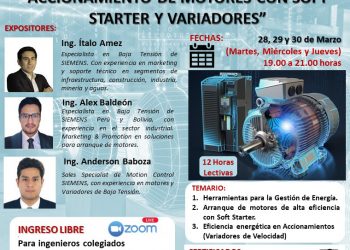 Curso «Gestión de energía para el arranque y accionamientos de motores»