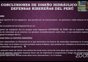 El Comité de Obras Hidráulicas, del Capítulo de Ingeniería Civil, organizó su primera conferencia del año: «Defensas ribereñas en los ríos del Perú»