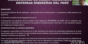 El Comité de Obras Hidráulicas, del Capítulo de Ingeniería Civil, organizó su primera conferencia del año: «Defensas ribereñas en los ríos del Perú»