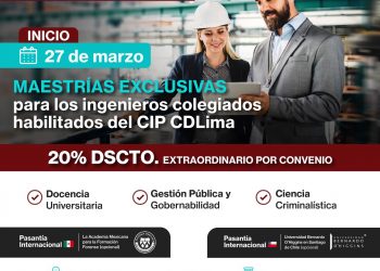 Aprovecha el 20% de descuento en tres maestrías de la Universidad Norbert Wiener