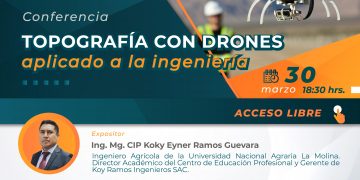 Conferencia:» Topografía con drones aplicado a la ingeniería»