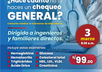 Chequeo médico – 3 de marzo