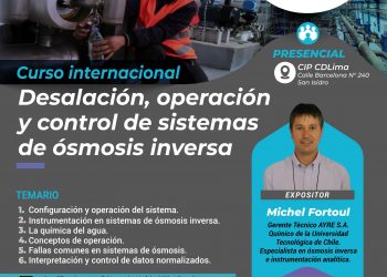Curso Internacional «Desalación, operación y control de sistemas de ósmosis inversa»