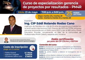 Curso de especialización “Gerencia de proyectos por resultados – PM4R”