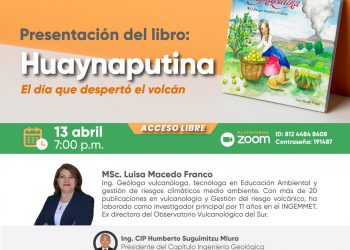 Presentación del libro «Huaynaputina, el día que despertó el volcán»