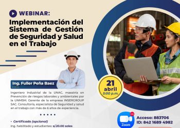 Webinar “Implementación del Sistema de Gestión de Seguridad y Salud en el Trabajo”