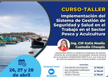 Curso-taller «Implementación del Sistema de Gestión de Seguridad y Salud en el Trabajo en el Sector Pesca y Acuicultura»