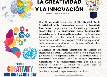 El Capítulo de Ingeniería Electrónica saluda a sus colegas por el Día Mundial de la Creatividad y la Innovación