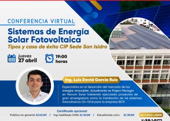 Conferencia virtual “Sistema de energía solar fotovoltaica”