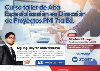 Curso taller «Alta especialización en dirección de proyecto PMI 7ma Edición»