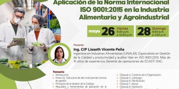 Curso de especialización profesional “Aplicación de la Norma Internacional ISO 9001:2015 en la industria alimentaria y agroindustrial”