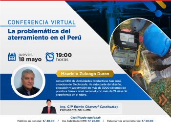 Conferencia virtual “La problemática del aterramiento en el Perú”