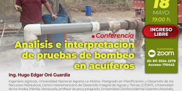 Conferencia “Análisis e interpretación de pruebas de bombeo en acuíferos”
