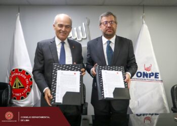 El CIP-CDLima y la ONPE firmaron un convenio que facilitará la implementación del voto electrónico no presencial para las elecciones del CIP-CDLima del 2024