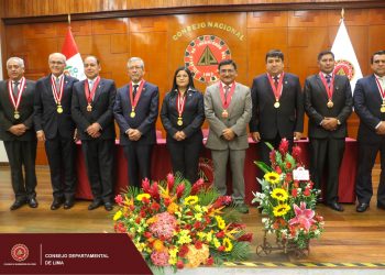 Se celebró la Condecoración a la Orden de la Ingeniería en el Consejo Nacional del Colegio de Ingenieros del Perú