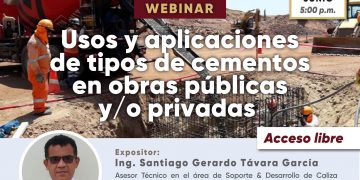 Webinar «Usos y aplicaciones de tipos de cementos en obras públicas y/o privadas»