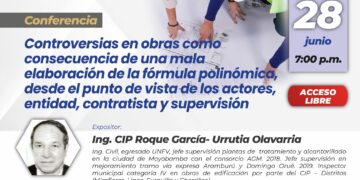 Conferencia virtual «Controversias en obras como consecuencia de una mala elaboración de la fórmula polinómica desde el punto de vista de los actores, entidad, contratista y supervisión»
