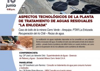 Conferencia presencial «Aspectos tecnológicos de la planta de tratamiento de aguas residuales ‘La Enlozada'»