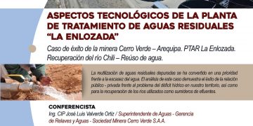 Conferencia presencial «Aspectos tecnológicos de la planta de tratamiento de aguas residuales ‘La Enlozada'»