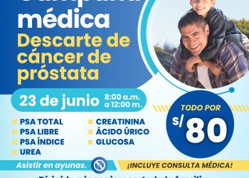 Campaña médica de descarte de cáncer de próstata