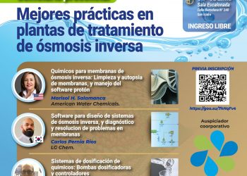 Seminario presencial «Mejores prácticas en plantas de tratamiento de ósmosis inversa» / Martes 11 de julio – De 8:00 a.m. a 2:00 p.m.
