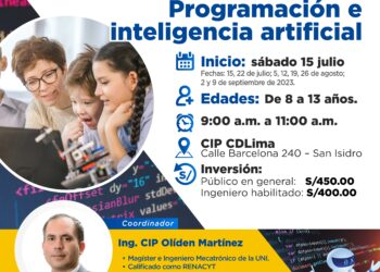 Curso presencial «Programación e inteligencia artificial» / Fecha de inicio: Sábado 15 de julio
